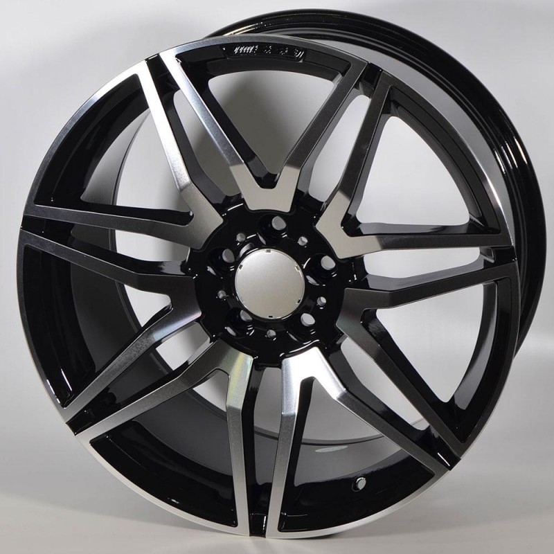 STUTGART MB230 8.5X19 5X112 ET45 66.6 PULIDA NEGRA