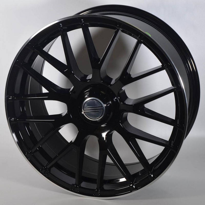 STUTGART VITA 8.5X18 5X112 ET45 66.6 NEGRA ARO PULIDO