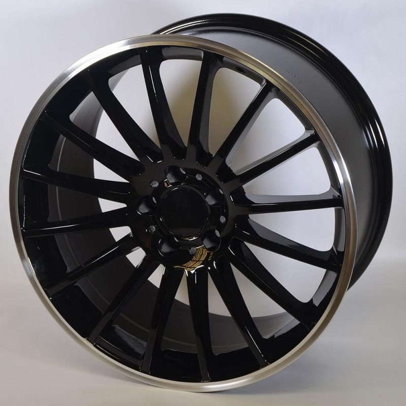 STUTGART MB-SPOKE 8.5X18 5X112 ET54 NEGRA ARO PULIDO