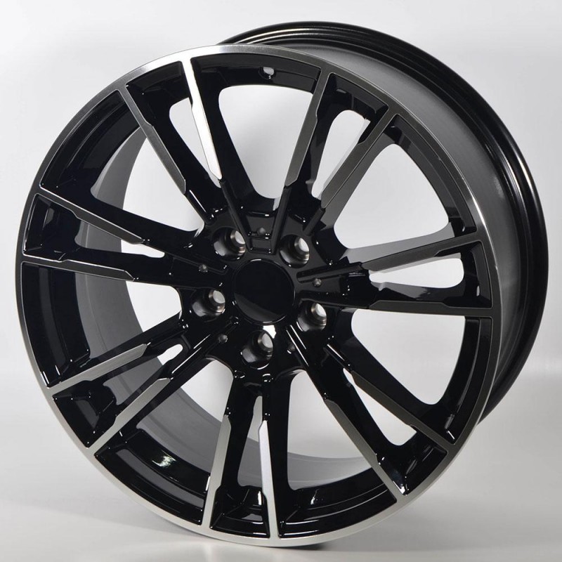 STUTGART B713 8.5X19 5X120 ET35 72.6 PULIDA NEGRA