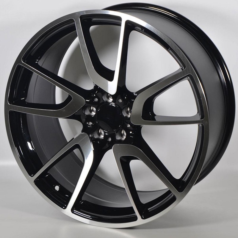 STUTGART MB562 9.5X21 5X112 ET38 66.6 PULIDA NEGRA