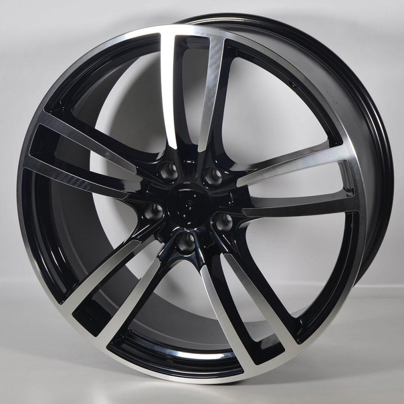 STUTGART P628 9.5X21 5X130 ET45 71.6 PULIDA NEGRA