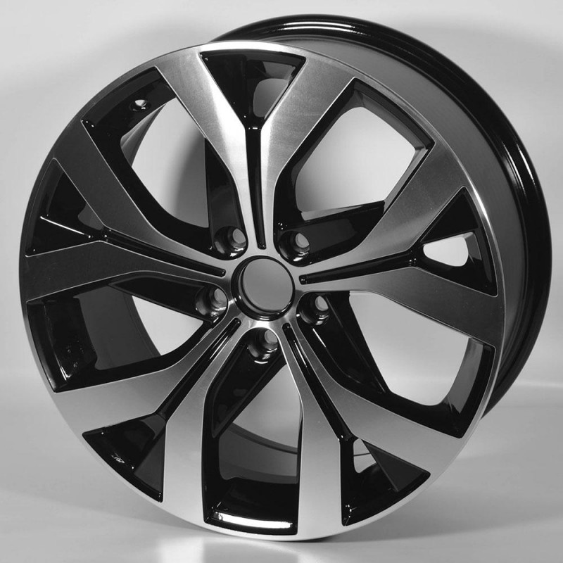 STUTGART VW563 8X18 5X112 ET44 57.1 PULIDA NEGRA