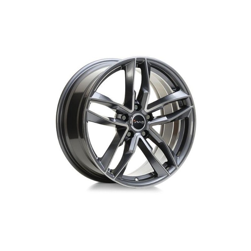 AVUS AF16 9X20 5X112 ET45 66.6 POLISHED ANTHRACITE