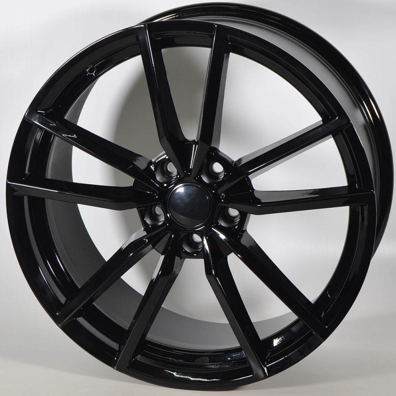 STUTGART VW548 8X18 5X112 ET45 57.1 NEGRO BRILLO