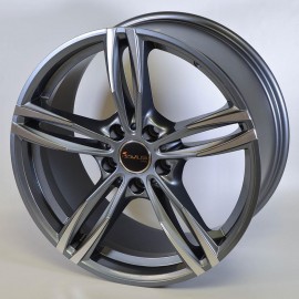 AVUS AF15NEW 8X18 5X112 ET45 66.6 POLISHED ANTHRACITE