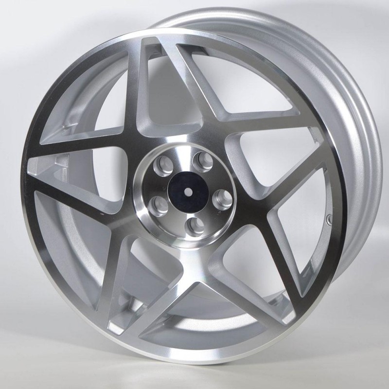 COSMO 8.5X18 5X112 ET35 66.45 POLISHED SILVER
