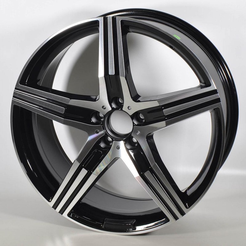 STUTGART MB163 8.5X18 5X112 ET42 66.6 PULIDA NEGRA