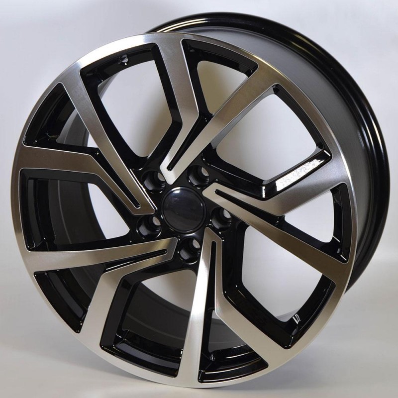 STUTGART VW-GT17 6.5X16 5X100 ET35 57.1 PULIDA NEGRA