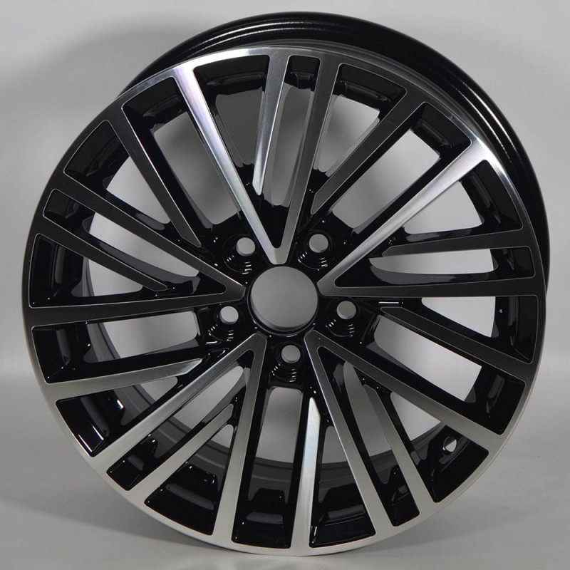 STUTGART VW134 5.5X14 5X100 ET38 57.1 PULIDA NEGRA