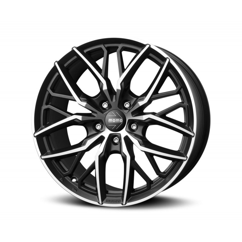 SPIDER 9.5X19 5X120 ET40 72.6 BLACK MATT POLISHED