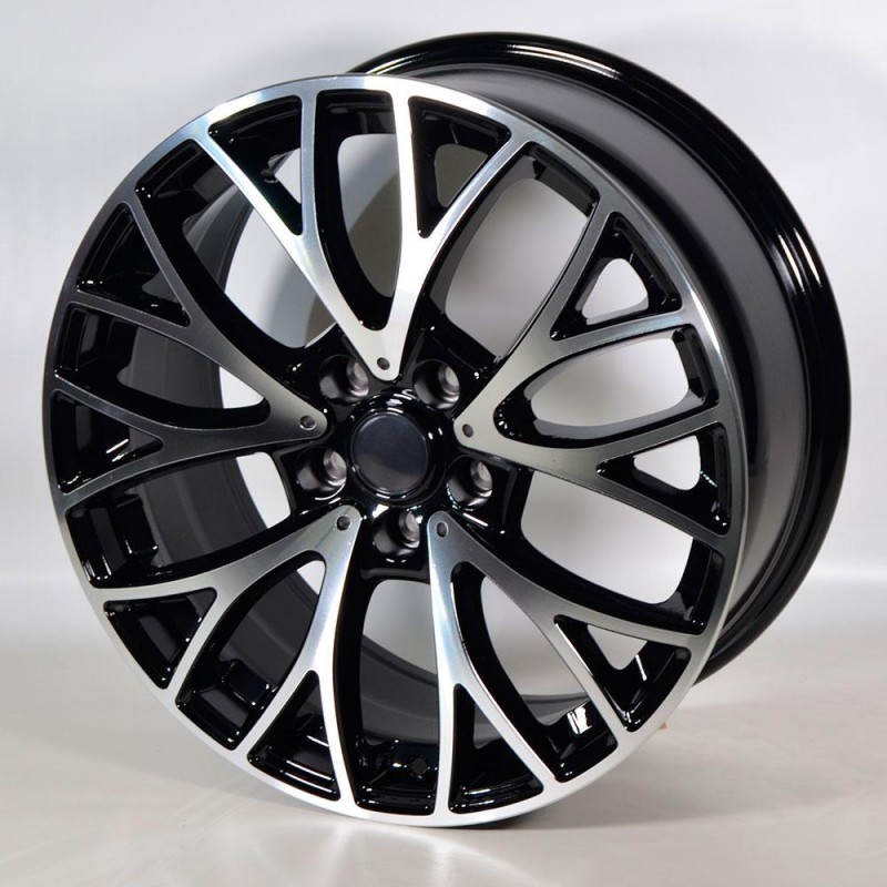 STUTGART ARON 8X18 5X112 ET45 66.6 BLACK POLISHED