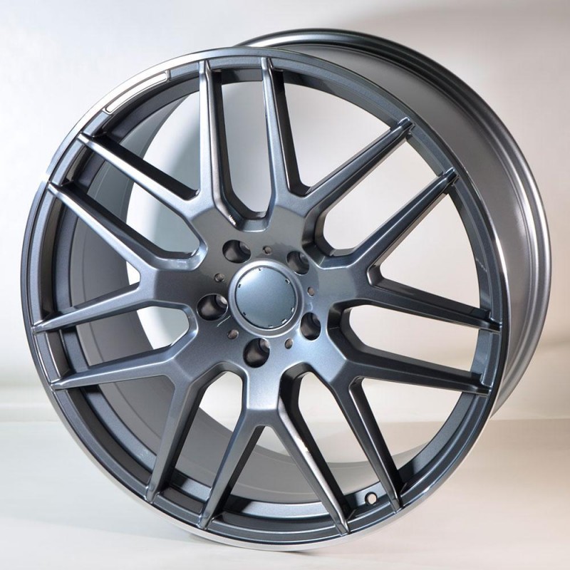 STUTTGART FJF22 10X22 5X130 ET48 84.1 GUNMETAL POLISHED LIP