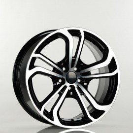 Llanta cay 7.5x17 5x100 et40 57.1 black polished