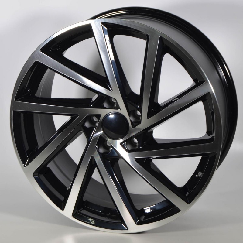 Llanta cbb 7.5x17 5x100 et35 57,1 black polished