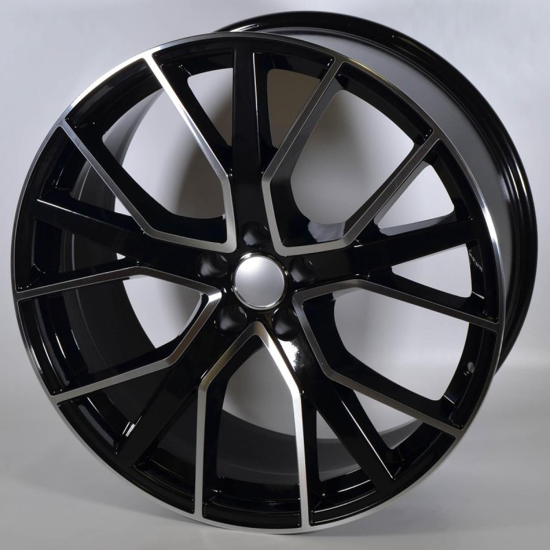 Llanta cbe 9x20 5x120 et35 66.6 black polished