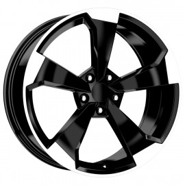 Llanta cbf 9x20 5x120 et35 66.6 black polished