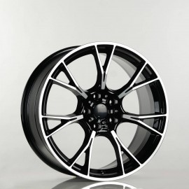 Llanta cbg 8.5x19 5x112 et30 66.6 black polished