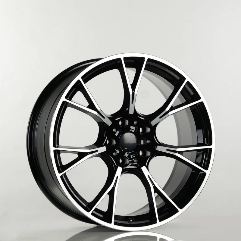 Llanta cbg 9.5x19 5x112 et40 66.6 black polished