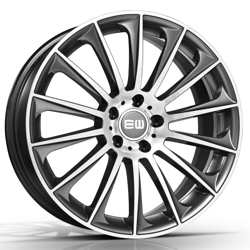 EW02 8X18 5X112 ET45 66.6 ANTHRACITE POLISHED