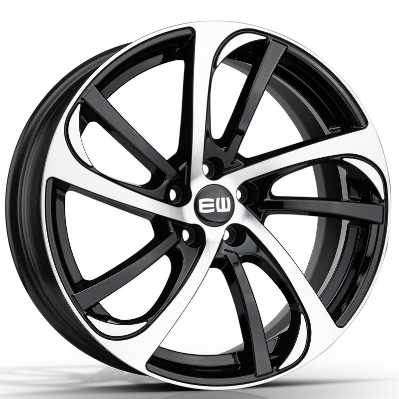 ELITE WHEELS EW03 7.5X17 5X108 ET42 67.1 BLACK POLISHED