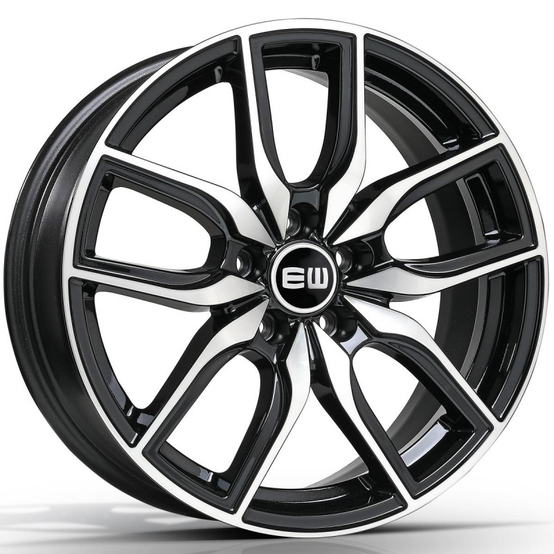 ELITE WHEELS EW05 8X18 5X112 ET30 66.6 BLACK POLISHED