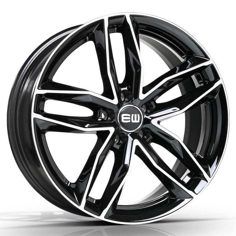 ELITE WHEELS EW04 7.5X17 5X100 ET35 57.06 BLACK POLISHED