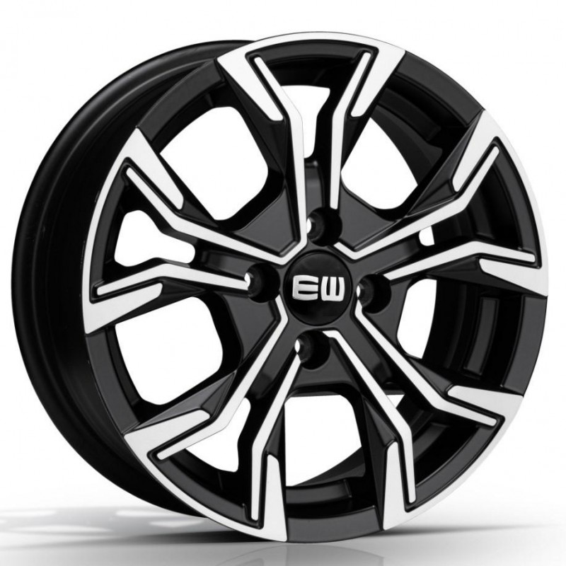 ELITE WHEELS EJ12 6.5X16 4X100 ET35 67.1 BLACK POLISHED