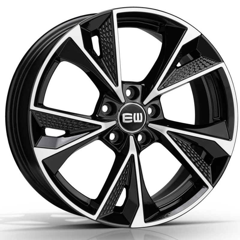 ELITE WHEELS EW15 7.5X17 5X100 ET36 57.06 BLACK POLISHED