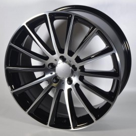 Llanta cbq 8.5x20 5x112 et38 66.6 black polished