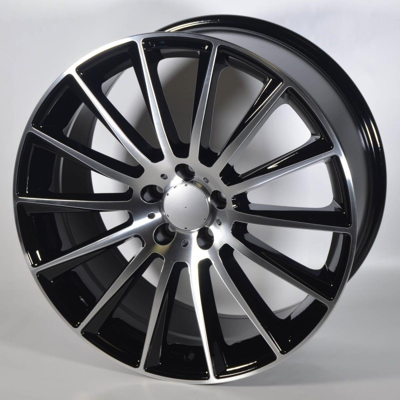 Llanta cbq 8.5x20 5x112 et38 66.6 black polished