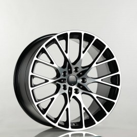 Llanta cbh 8.5x19 5x112 et30 66.6 black polished