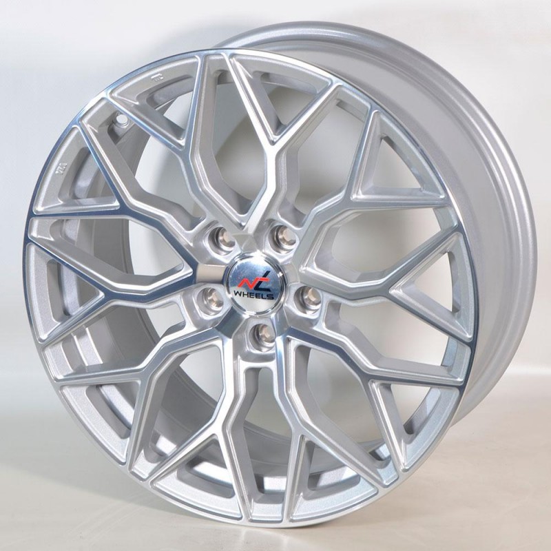 NT WHEELS NT03 8X18 5X112 ET35 66.6 SILVER POLISHED