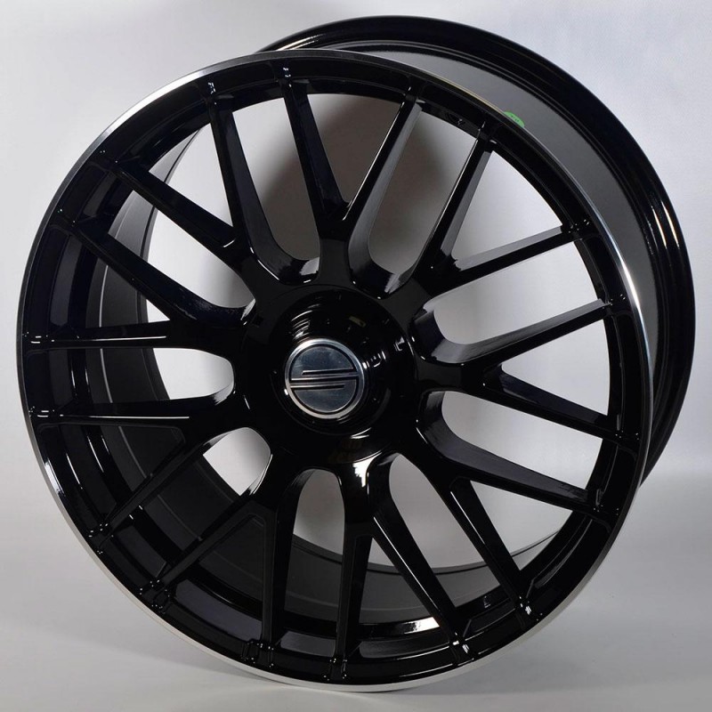 NT WHEELS NT851 9.5X20 5X112 ET45 66.6 SATIN BLACK LIP POLISHED