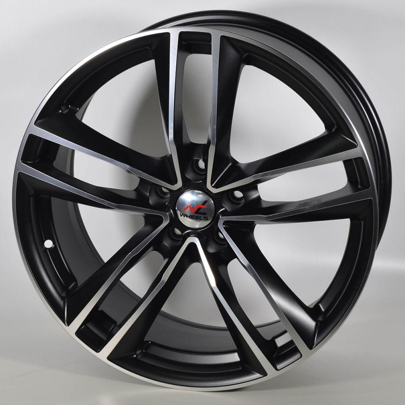 NT WHEELS ADONIS 8.5X19 5X112 ET32 66.6 BLACK POLISHED