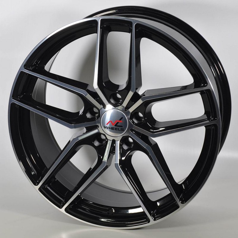 NT WHEELS NEPTUNO 8.5X18 5X112 ET40 73.1 BLACK POLISHED