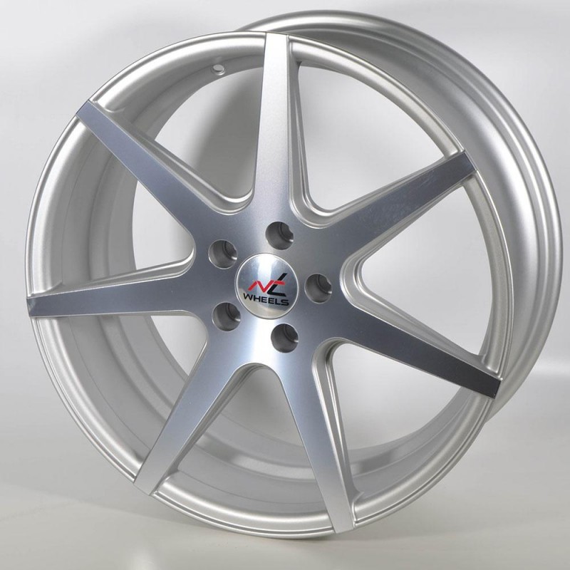 NT WHEELS ZEUS 8.5X18 5X112 ET40 73.1 SILVER POLISHED