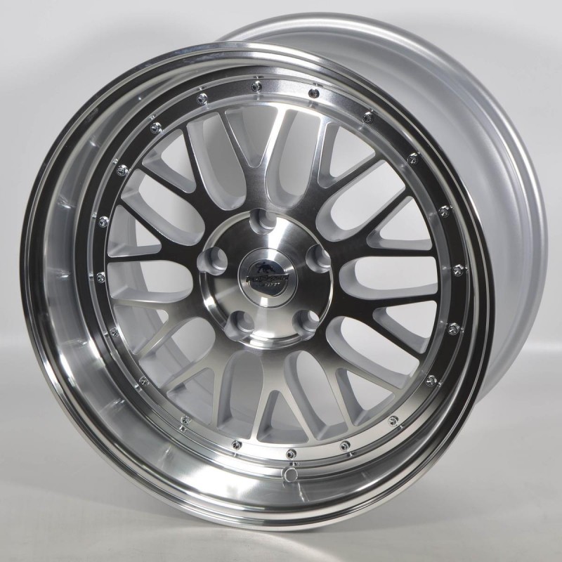 SPOT 9,5X18 5X112 ET30 66,6 LIP XXL SILVER POLISHED