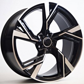 ABRI 8X18 5X112 ET35 66.45 BLACK POLISHED