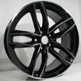 DOUGLAS 7.5X17 5X112 ET35 66.45 BLACK POLISHED