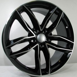 DOUGLAS 7.5X17 5X112 ET42 66.45 BLACK POLISHED