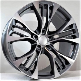 DUAL 10X20 5X120 ET40 74.1 ANTHRACITE POLISHED