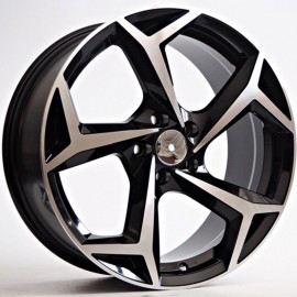 EDGE 7.5X17 5X100 ET40 57.1 BLACK POLISHED