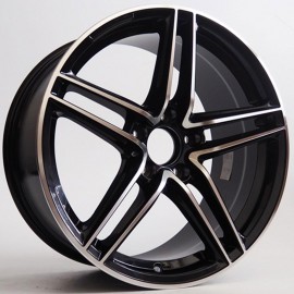 FUSION 9X18 5X112 ET50 66.45 BLACK POLISHED