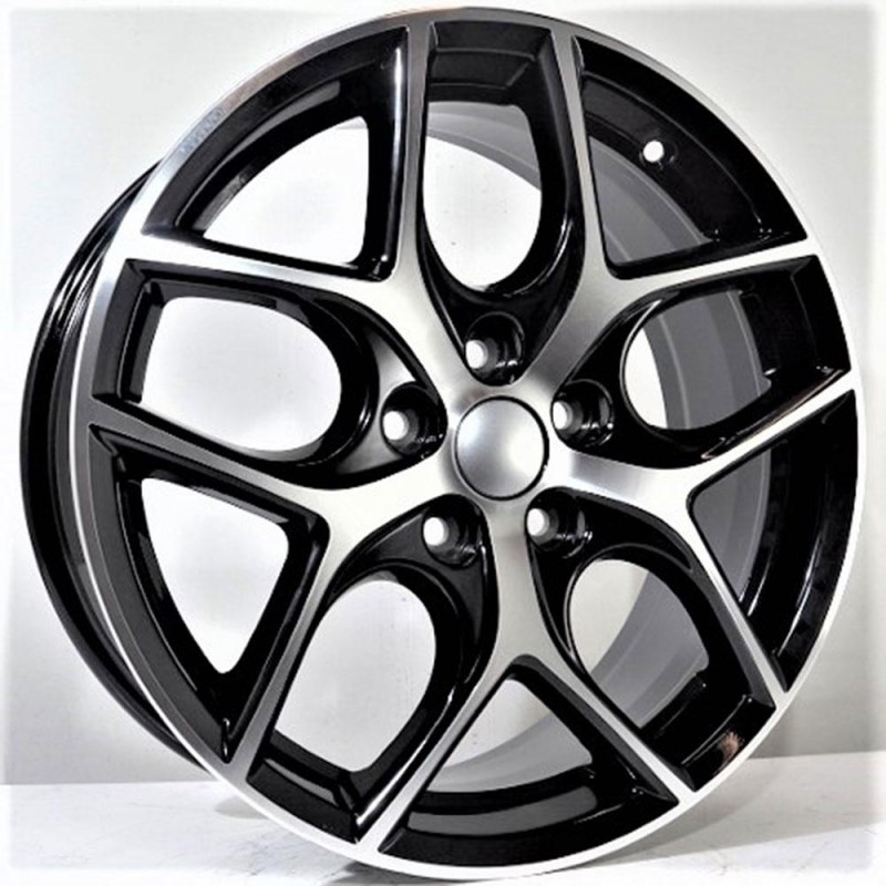 KRON 7X17 5X108 ET50 63.4 BLACK POLISHED