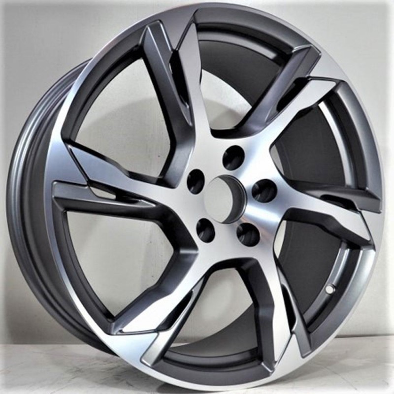 MANCO 8X18 5X108 ET45 67.1 ANTHRACITE MATT LIP POLISHED