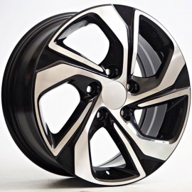 NISO 7X16 5X114 ET50 64.1 BLACK POLISHED