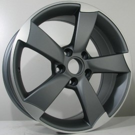 OMAN 8X18 5X112 ET39 66.45 ANTHRACITE MATT POLISHED