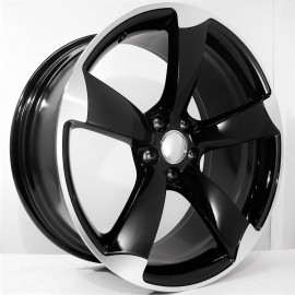 OMAN 8.5X18 5X112 ET40 66.45 BLACK POLISHED