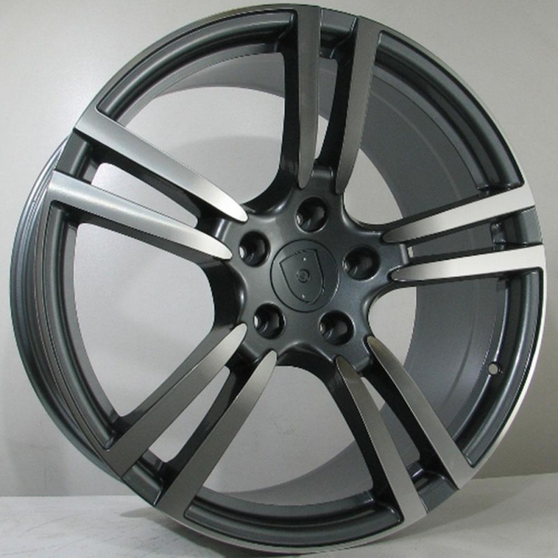 PUERTO 10X21 5X130 ET55 71.56 ANTHRACITE POLISHED